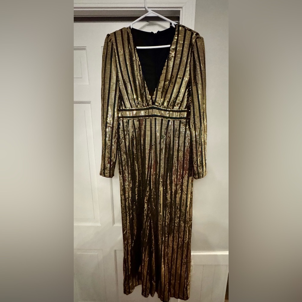 Gold Sequin Jumpsuit